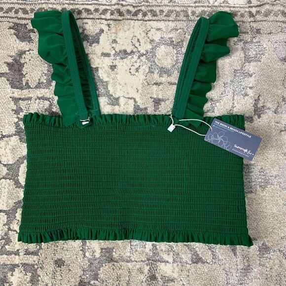 SUMMER MAE Shirred bikini top - Picture 1 of 6